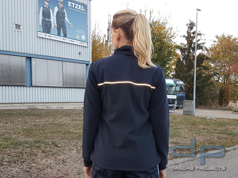 ETZEL Behörden Fleecejacke (Damen) mit Aufdruck nach Wunsch auf Brust und Rücken