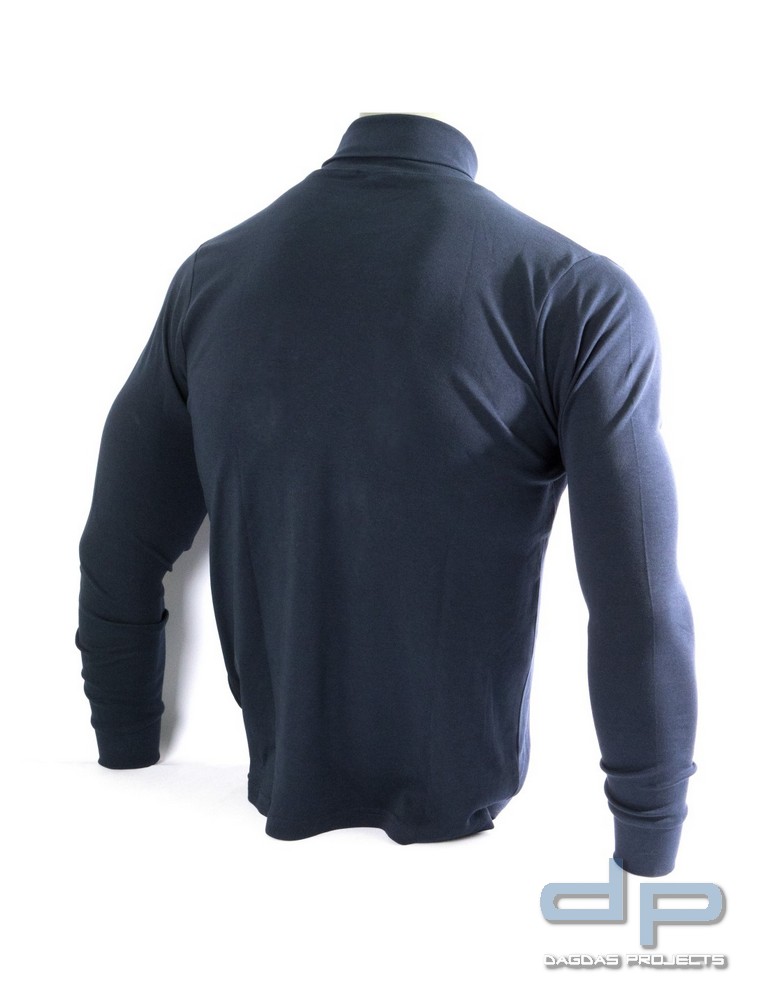 Rollkragenpullover, bestickt "POLIZEI", Stick in gold