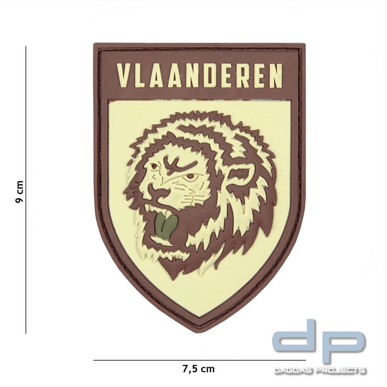 Emblem 3D PVC Vlaanderen coyote