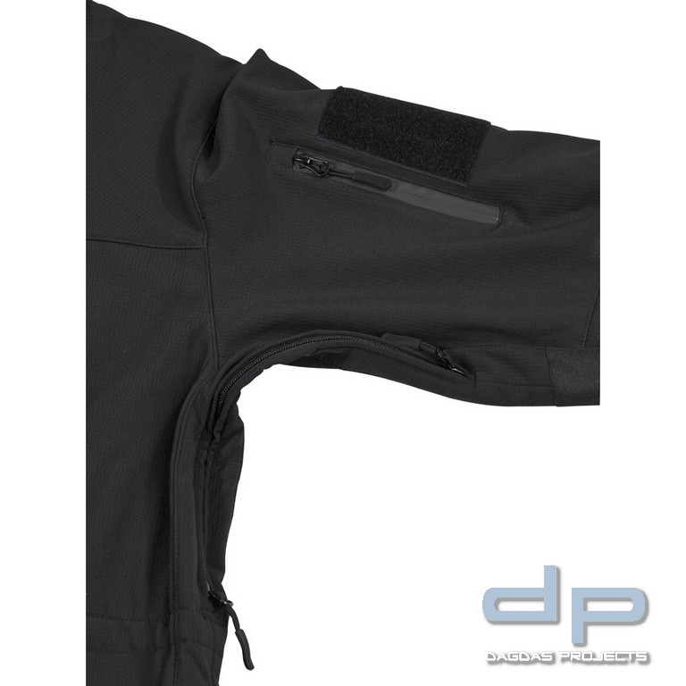 Soft Shell Jacke, "High Defence", schwarz