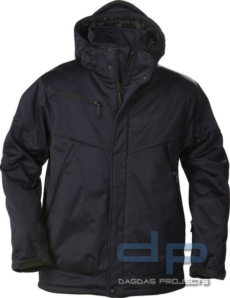 Behörden Softshell Jacke Winter gefüttert in Farbe: Navy Größe: XL und 3XL
