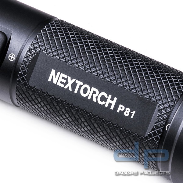 Nextorch P81 2.600 Lumen Einsatz LED Taschenlampe, USB-C Akkuladefunktion, Glasbrecher aus Nano-Kera