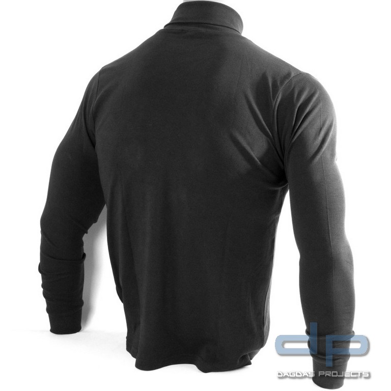 Rollkragenpullover, bestickt POLIZEI, Stick in weiß Größe: 3XL und M