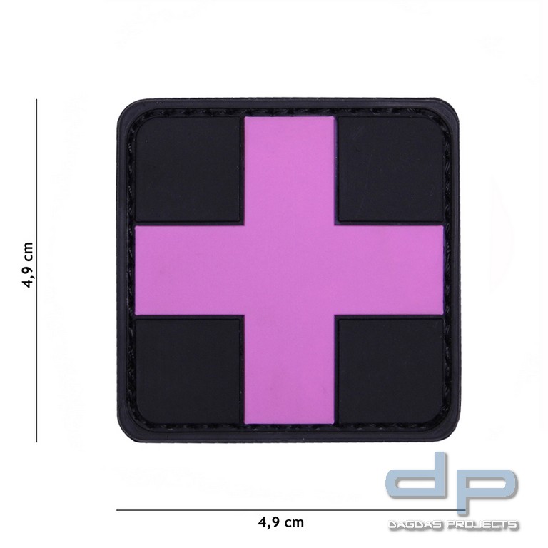Emblem 3D PVC Cross rosa