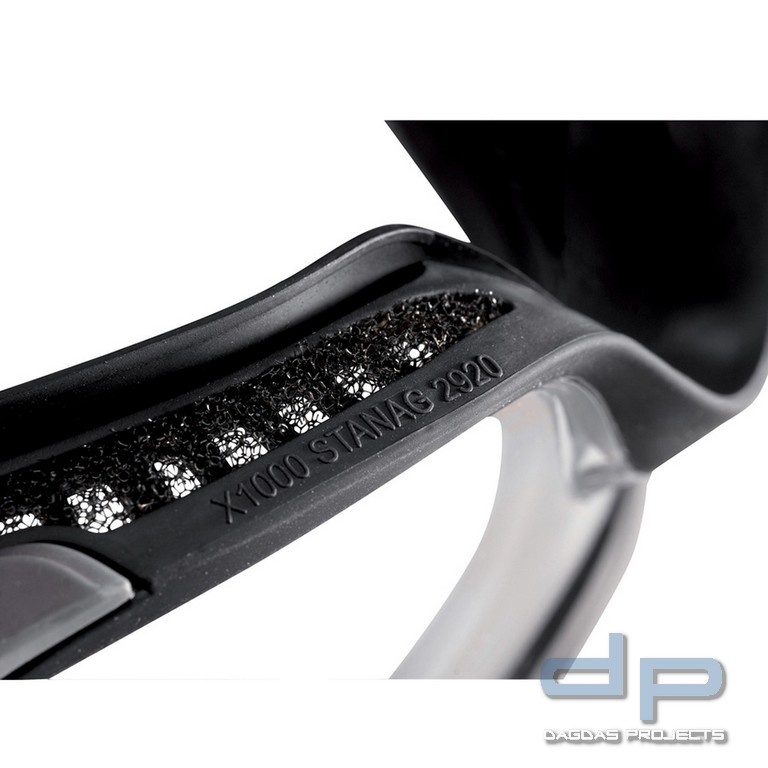 Bollé X1000 tactical Brille clear platinum (X1NSTDi) Schwarz