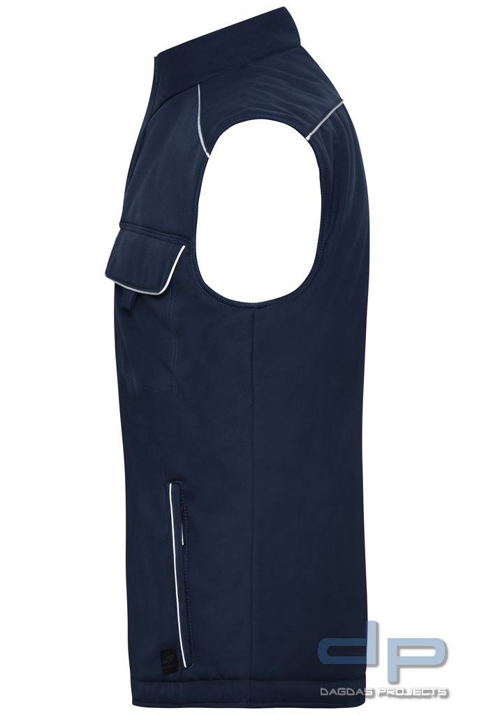 Softshell Weste gefüttert dp S-Serie in verschiedenen Farben mit Wunschaufdruck