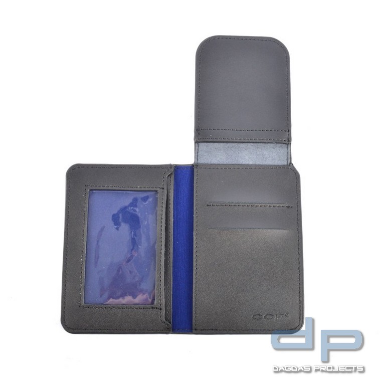 COP® Dienstausweismäppchen OHNE DRUCK, oval, Scheckkartenformat, Leder