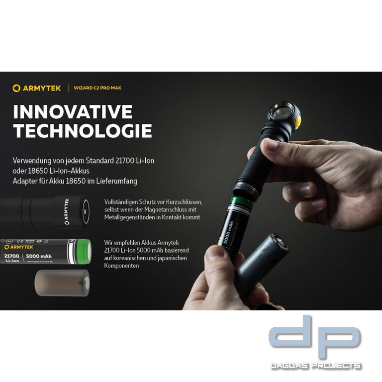 ARMYTEK Multifunktionslampe Wizard C2 Pro inkl. Akku