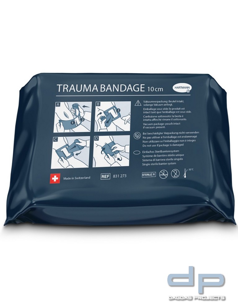 Hartmann Trauma Bandage / Notfall-Druckverband 15 cm x 4,5 m