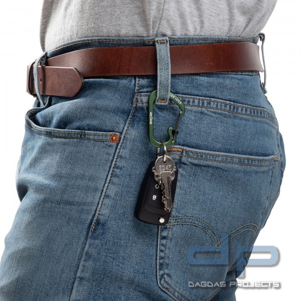 NITE IZE KARABINER SLIDELOCK IN OLIV