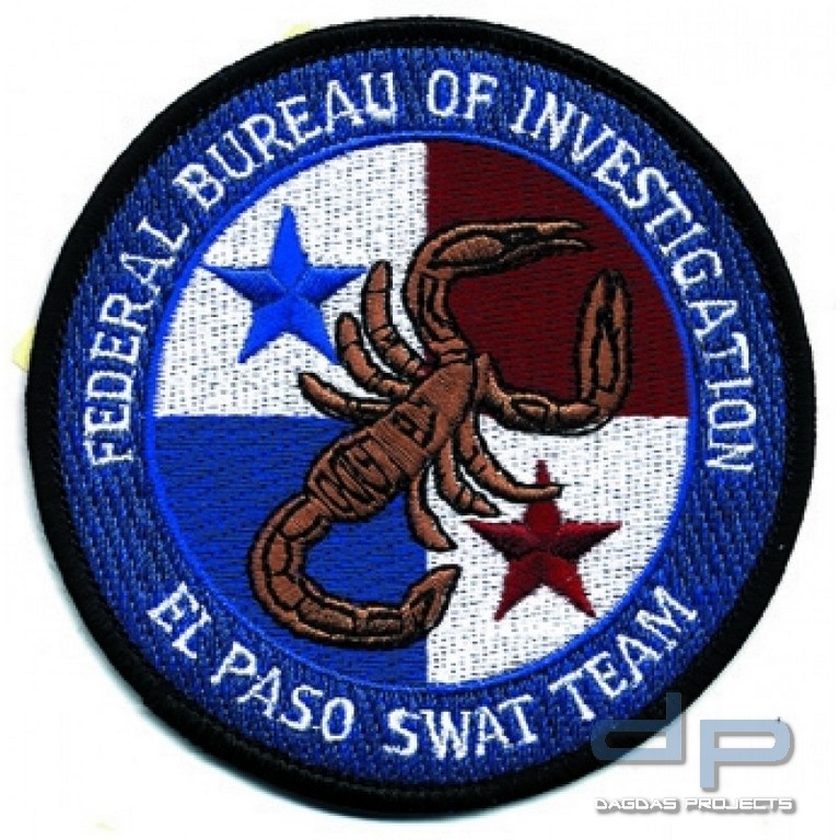Stoffaufnäher - F.B.I. El Paso - S.W.A.T. Team