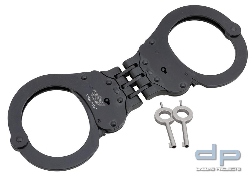 UZI HANDFESSEL HINGED NIJ ZERTIFIZIERT in schwarz und silber