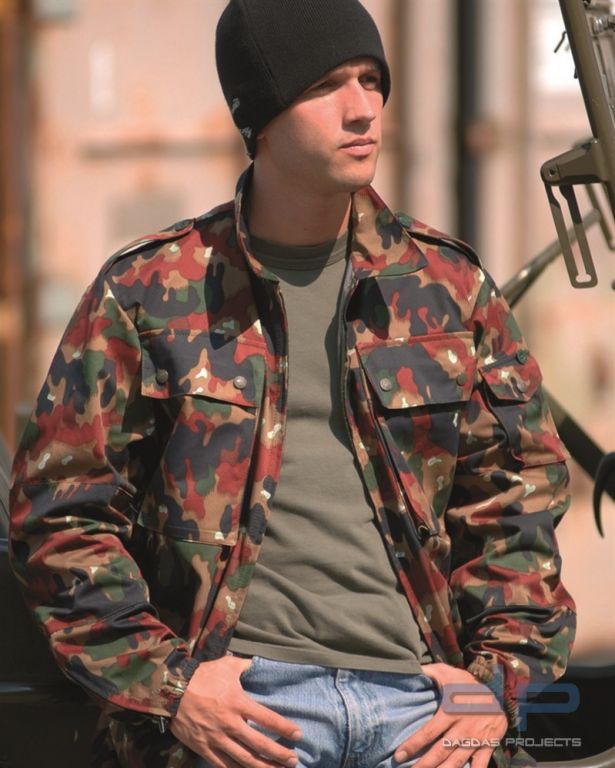SCHWEIZ.FELDJACKE M83 TARN GEBR. VPE 10