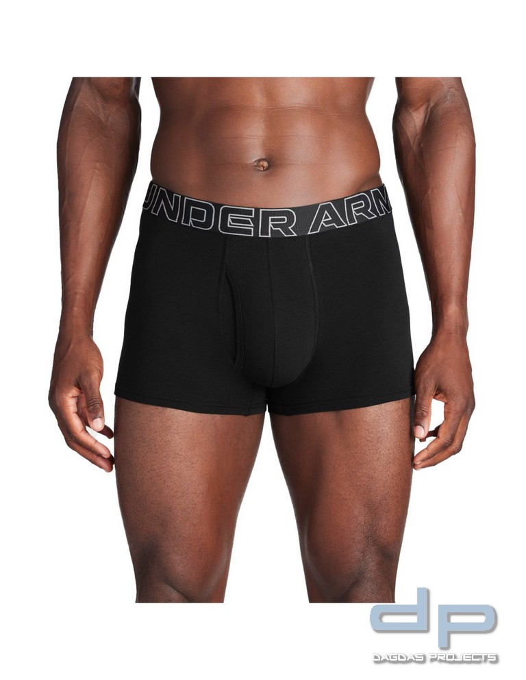 Under Armour® Boxershort Performance Cotton, mit Eingriff, 3 Inch, 3er Pack