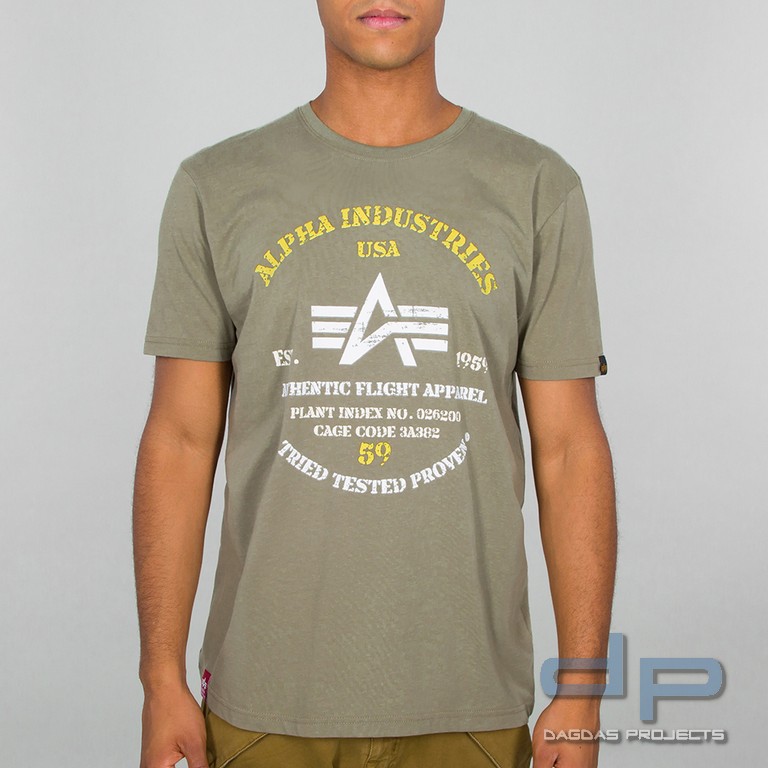 Alpha Industries T-Shirt  Authentic Print T in verschiedenen Farben