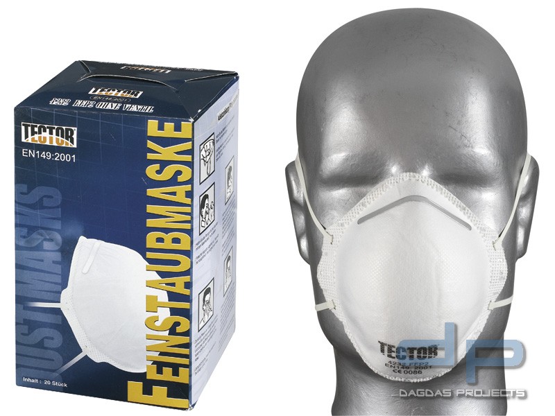 TECTOR® Feinstaubmaske P2 VPE 20