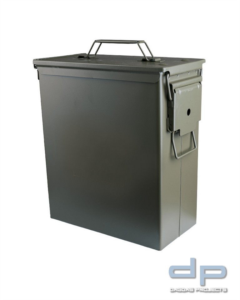 US AMMO BOX STEEL M9 CAL.50 LG OLIV OHNE PRINT VPE 2