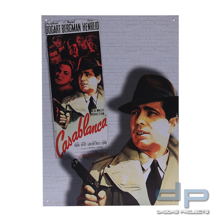 Metallplatte groß #106 Casablanca