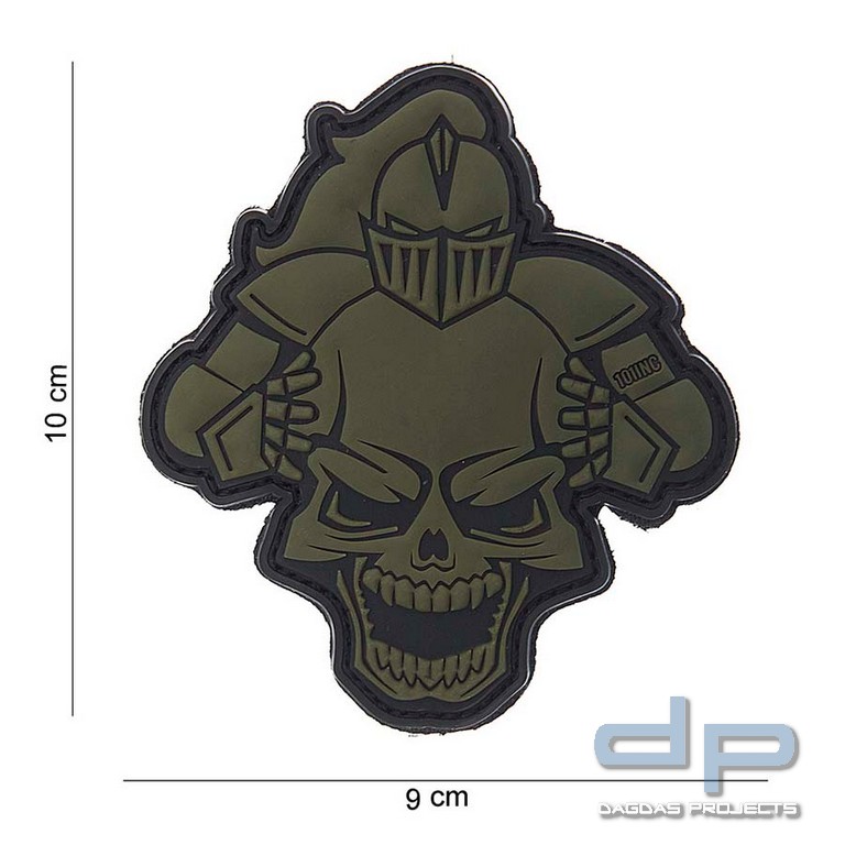 Emblem 3D PVC Knight grün