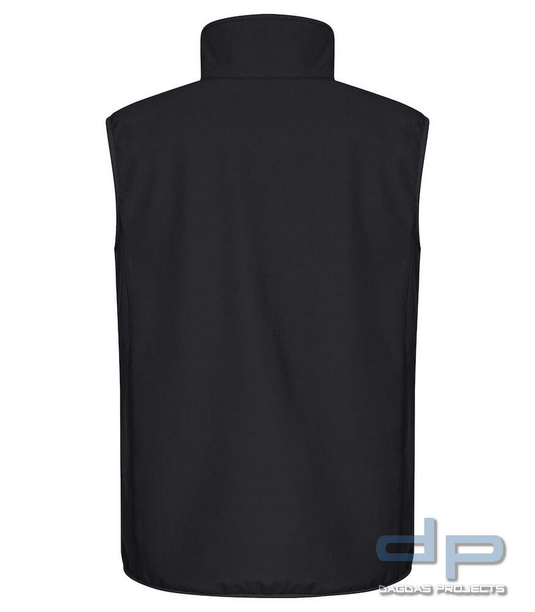 Behörden Herren Classic Softshell Vest mit Aufdruck nach Wunsch auf Brust und Rücken