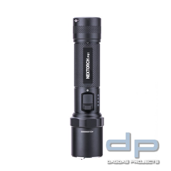 Nextorch P81 2.600 Lumen Einsatz LED Taschenlampe, USB-C Akkuladefunktion, Glasbrecher aus Nano-Kera