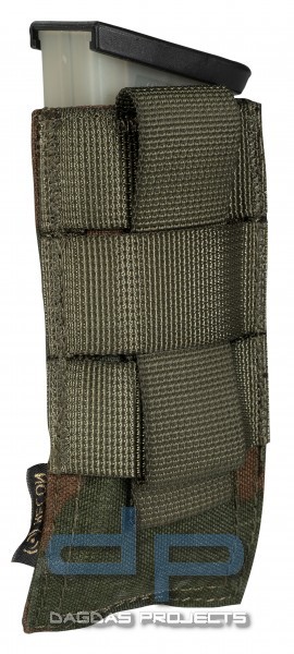 RECON MAGAZINTASCHE PISTOLE MIT HALTEKLAMMER FLECKTARN