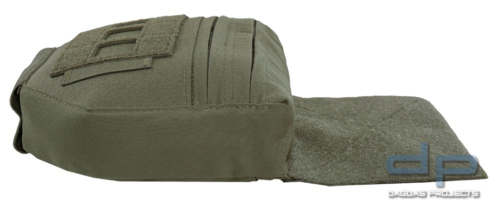 WAS Laser Cut Drop Down Utility Pouch in 2 Farben Farbe: Schwarz