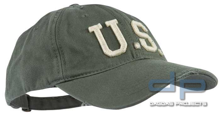 Baseball Cap Oliv Stone Washed US
