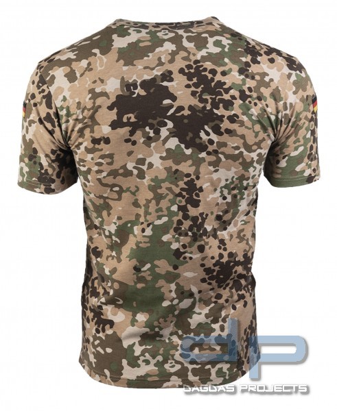 Mil-Tec BW Tropen T-Shirt Arid Fleck® (mit Abzeichen)