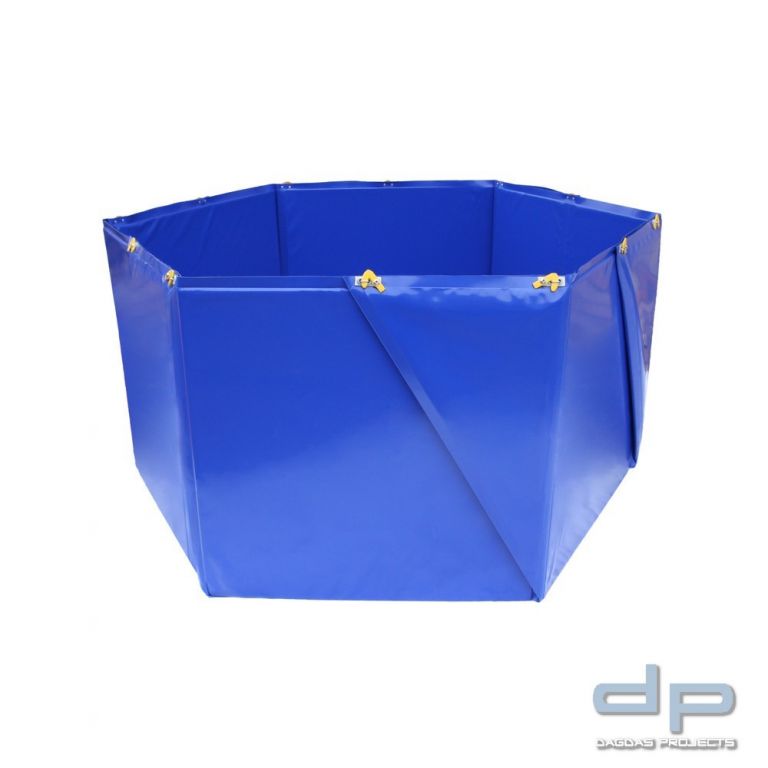 Auffangbehälter Eccotarp Hexagon, 1.000 l, 1.500 x 700 mm, 800 x 750 x 100 mm