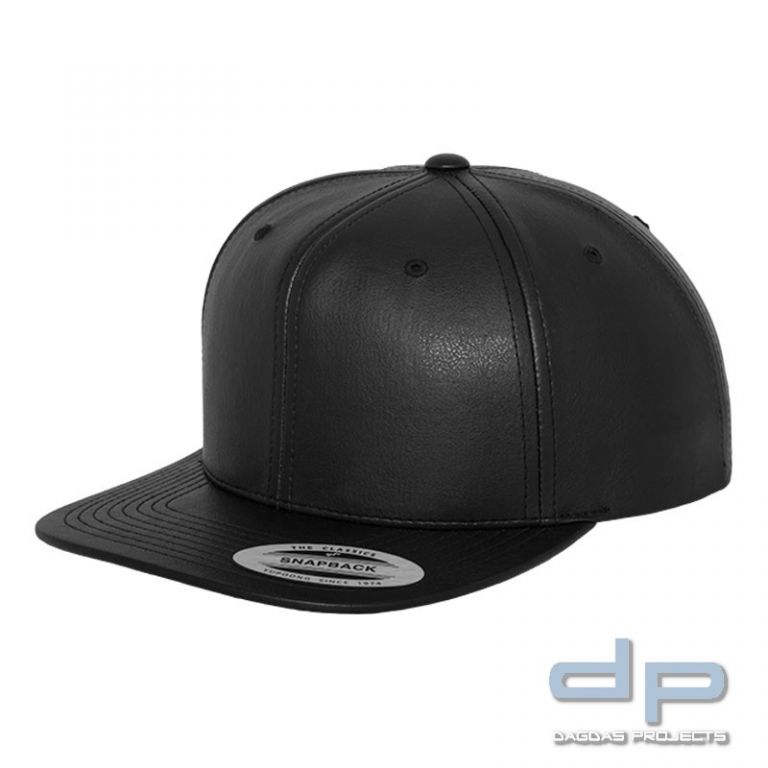 Full Leather Imitation Snapback Cap