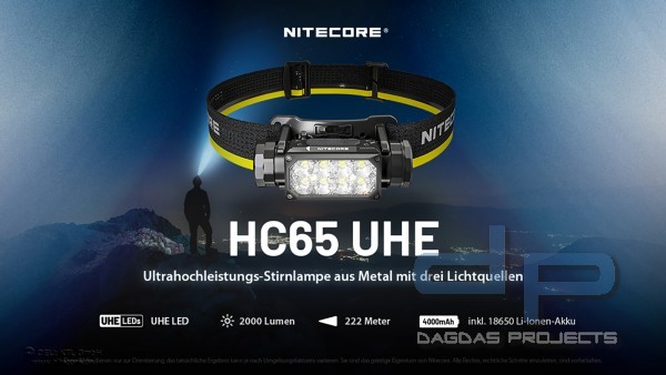 NITECORE HC65 UHE (KOPFLAMPE)
