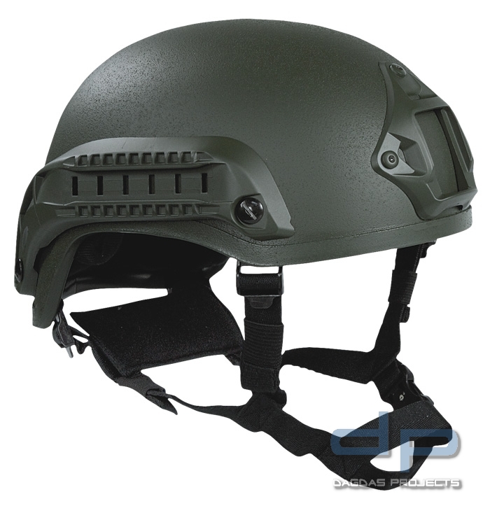 Gefechtshelm MICH 2001 NVG Mount- und Siderail verschiedene Farben