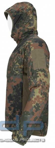 AB Hooded Jacket Insulated Level 4 Camouflage (Übergangs- Jacke) in Flecktarn