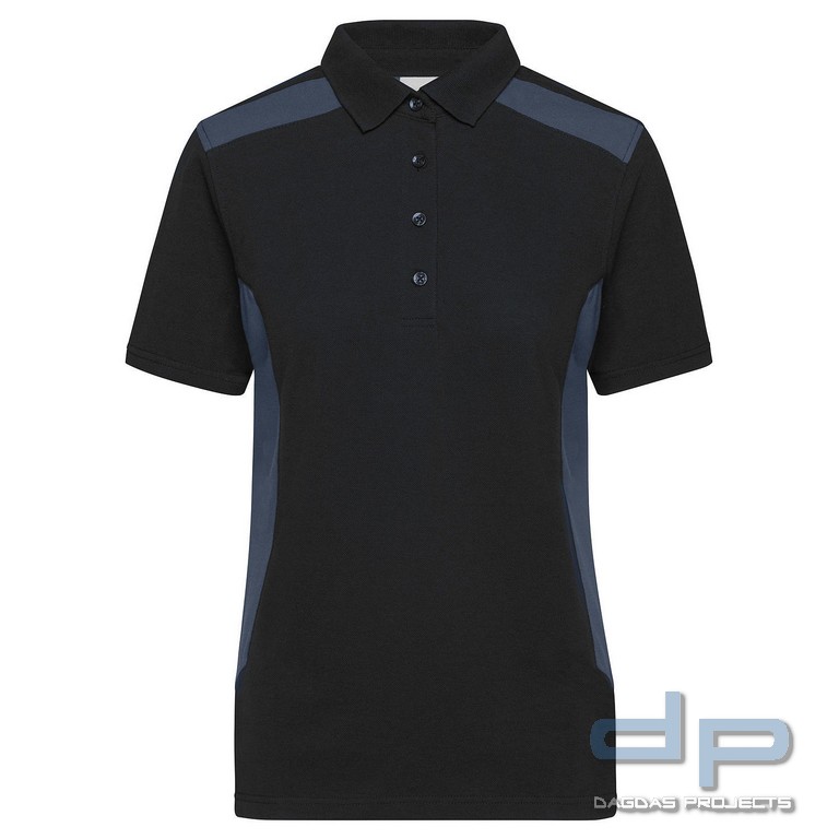 Damen Workwear Polo Shirt in verschiedenen Farben mit Aufdruck nach Wunsch auf Brust und Rücken