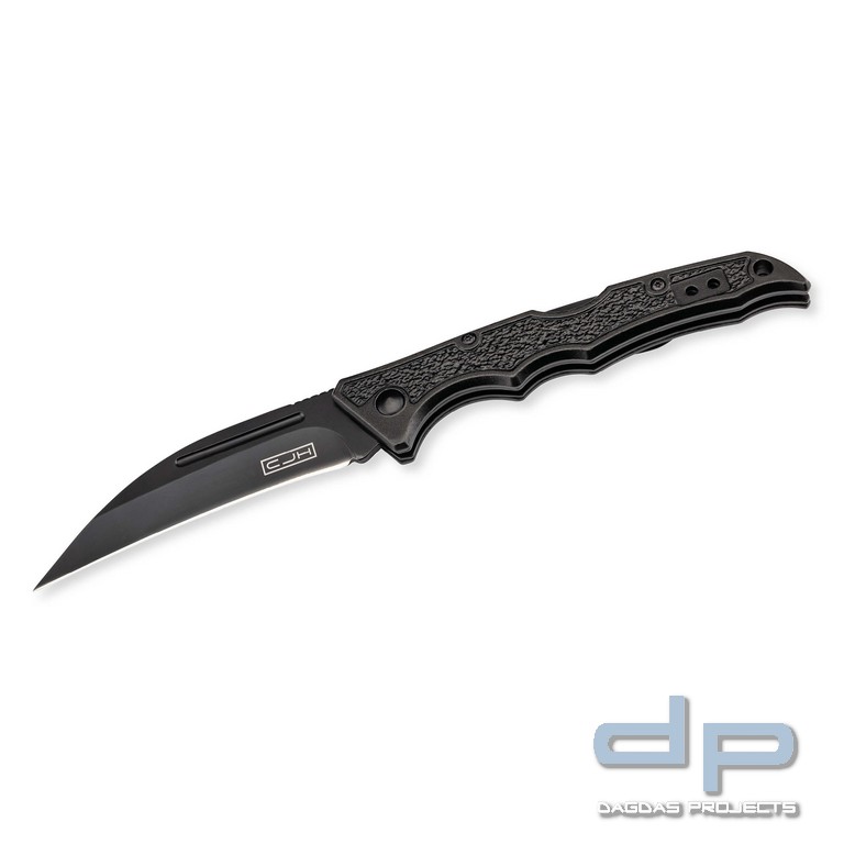 CJH Taschenmesser schwarz mit Back Lock Mechanismus