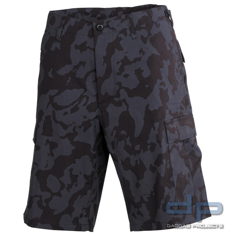 US BDU Bermuda, Rip Stop, night-camo