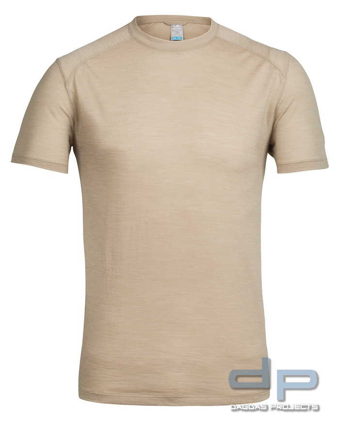 Icebreaker Sphere Short Sleeve Crewe Khaki