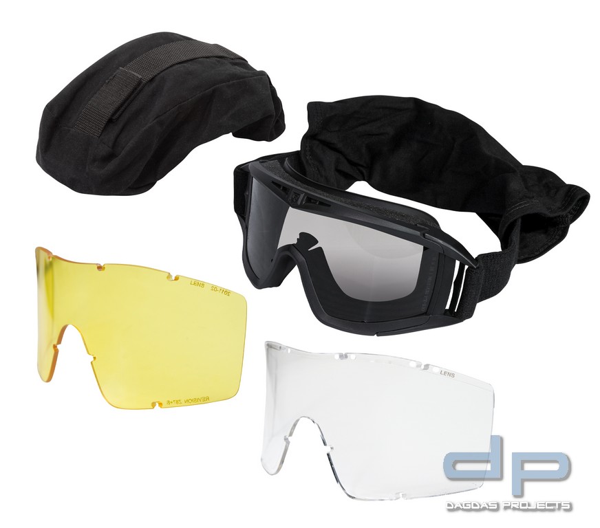 REVISION DESERT LOCUST SCHUTZBRILLE DELUXE KIT YELLOW, CLEAR & SMOKE