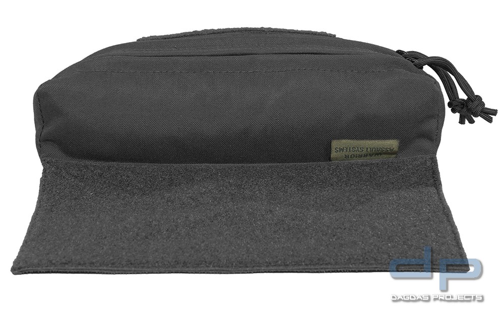 WAS Laser Cut Drop Down Utility Pouch in 2 Farben Farbe: Schwarz