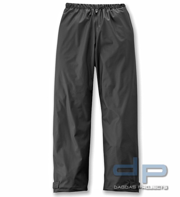 PU-REGENBUNDHOSE in Schwarz