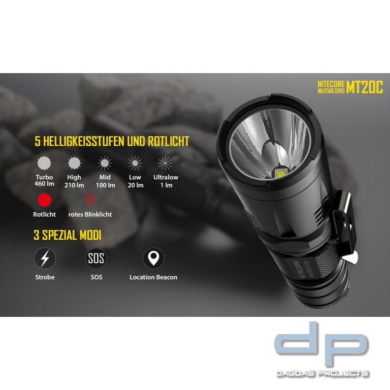 NiteCore® Taschenlampe "MT20C"