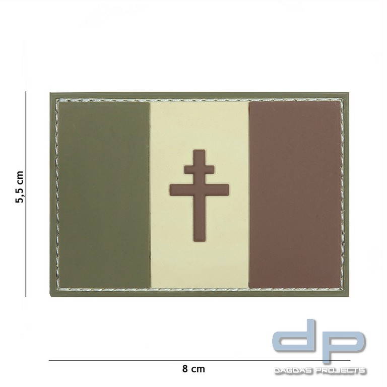 Emblem 3D PVC Frazösische Freiheit woodland