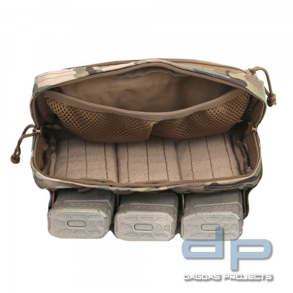 WARRIOR ELITE OPS TRIPLE SNAP MAG WITH UTILITY POUCH MULTICAM