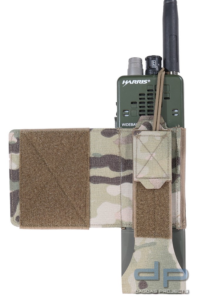 WAS Laser Cut Wing Velcro MBTIR Radio Pouch (Links)