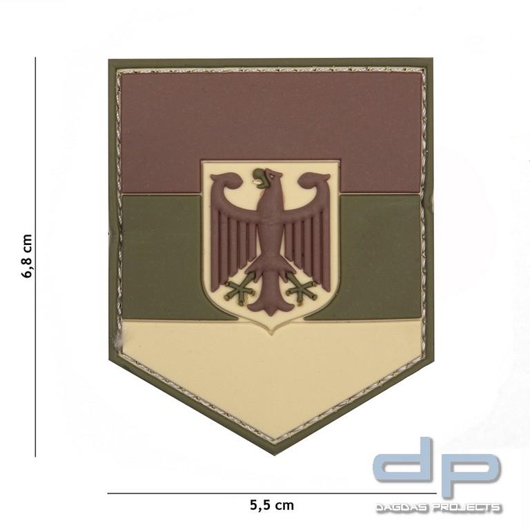 Emblem 3D PVC Deutsche Schild Multi