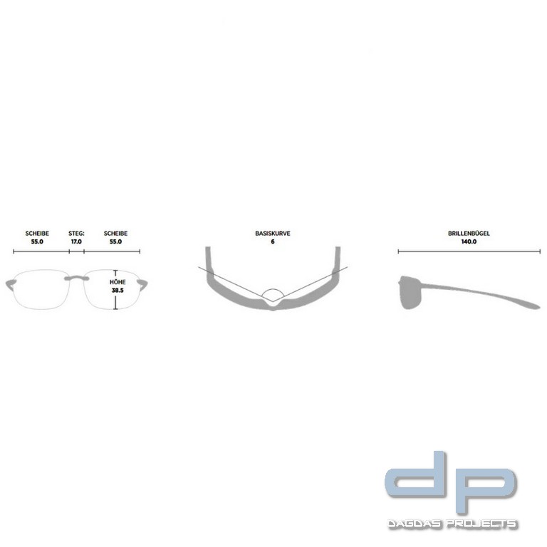 Maui Jim® Sonnenbrille Nanea, polarisiert, randlos, ultra-leicht