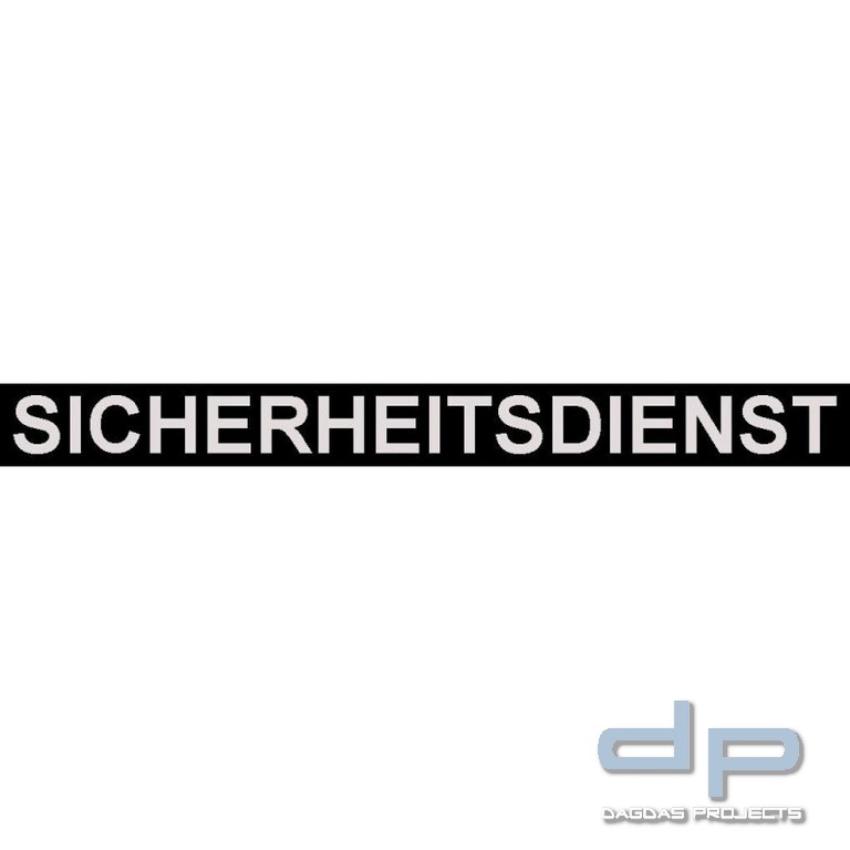 Aufschrift, nicht-reflektierend, Zivil, Maß: 33 x 10 cm