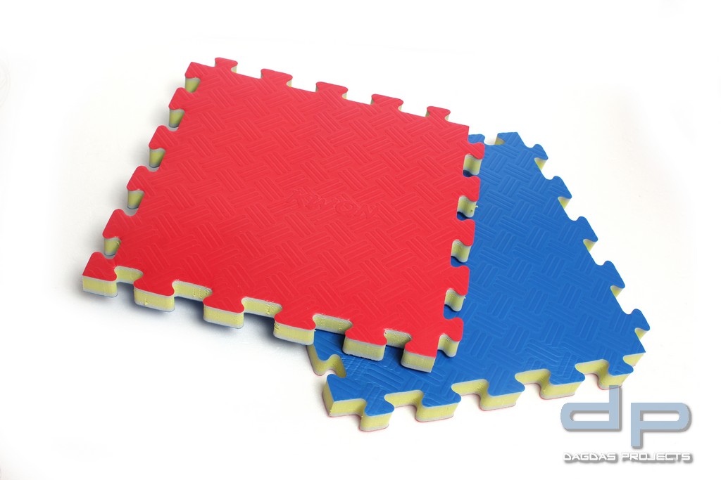 Wendematte/Steckmatte Korea rot/blau 2 cm
