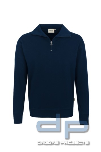 Zip Sweat 70/30 Bw./Pes. in marine